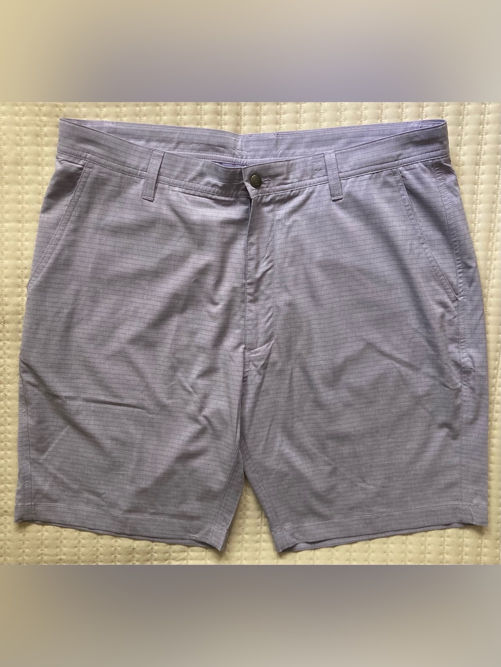 FootJoy Golf Performance Shorts Men’s 38 Purple 9” Polyester Stretch Chino